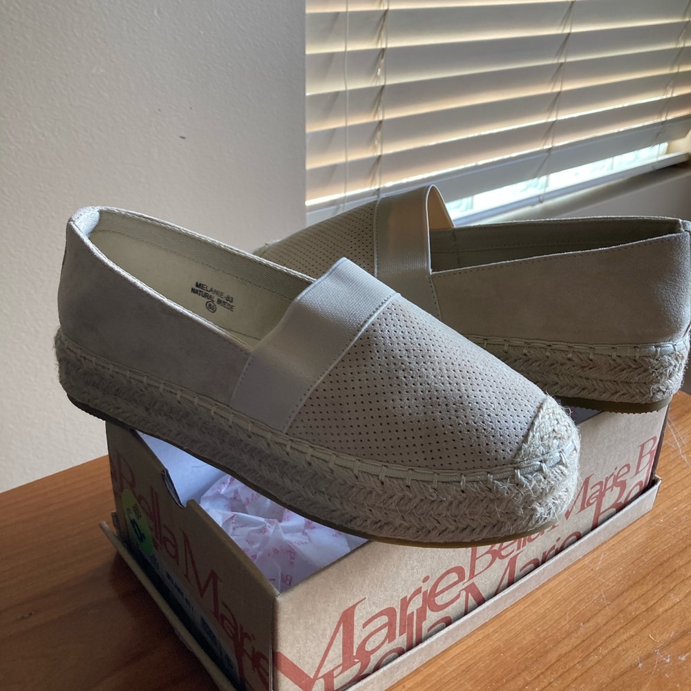 Bella Marie Tan Slip on shoes